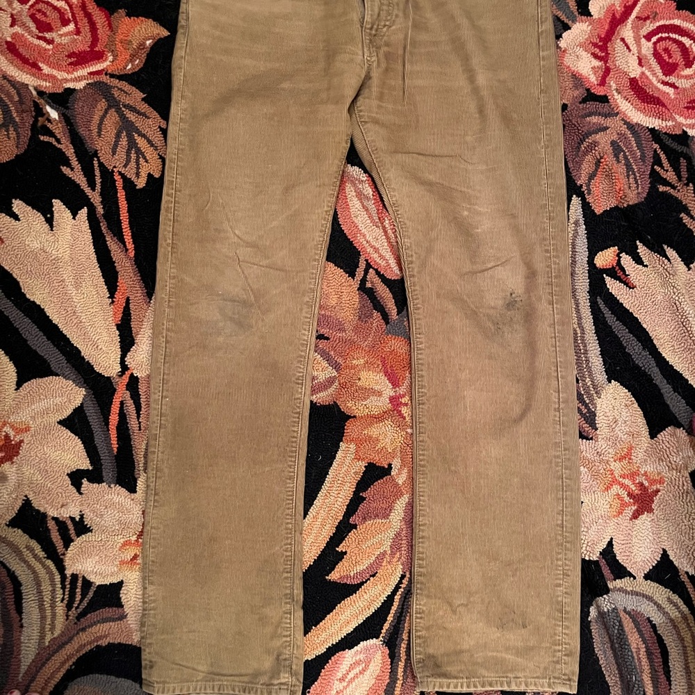 Men’s RRL tan corduroy pants - Picture 1 of 3